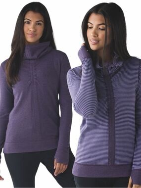 Lululemon Reversible “In A Cinch” Long Sleeve Pullover Tee